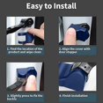 thumbnail image 4 of Couvercle de Protection de Serrure de Porte Verrouille les Couvercles de Butée de Porte Fixés en Bleu, 4 of 5