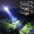 thumbnail image 1 of Fiudx Linterna Frontal Led de Inducción, Pantalla Recargable, 4 Modos de Atenuación, Sistema de Carga Usb, Ángulo Ajustable de 90°, Ideal para Correr Al Aire Libre, Pescar, Diseño Ligero, Portátil, M, 1 of 2