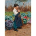 thumbnail image 3 of Géza Peske 14x18 Black Modern Framed Museum Art Print Titled - The Little Gardener, 3 of 5