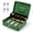 Green with 4 Keys, variant on Box With Money Tray And Lock Metal For Register Large Safe Includes 5 Slots 4 Bill 4 Keys 11.8" X 9.4" 3.54" Pink