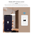 thumbnail image 1 of Interrupteur Intelligent Wi-Fi, Interrupteur à Bouton, Gradation à Bouton Graffiti, Contrôle par Application Smart Life,1 * Interrupteur Intelligent Wi-Fi, 1 of 8