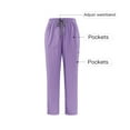 thumbnail image 4 of Men Cargo Scrub Pants Classic Straight Leg Fit Multi Pockets 4 Way Stretch Anti Wrinkle Moisture Wicking, 4 of 7
