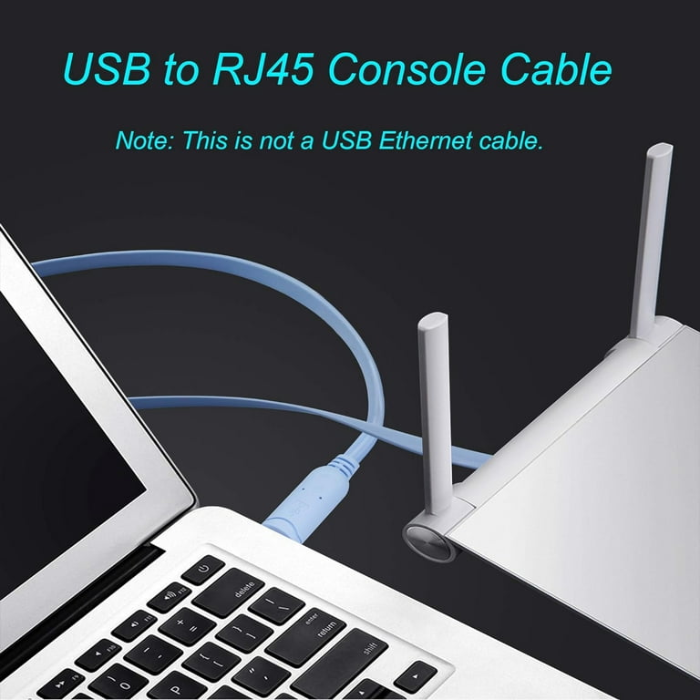 USB Cisco Console Cable FTDI to RJ45 Cable for Routers/Switches/Serves 1.8m