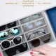 thumbnail image 5 of 8-grid velvet jewelry storage box - light gray - 35*24*3cm - 1 piece, 5 of 5