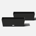 thumbnail image 1 of Veradek Pure Series Window Box 25" Planter 2 Pack Black, 1 of 7
