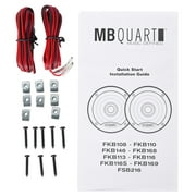 MB Quart FKB110 Formula 4 Inch 2 Way Coaxial Car Audio Speakers Pair, Black