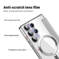 thumbnail image 4 of Dteck Magnetic Wallet Case for Samsung Galaxy S25 Ultra,Shockproof Leather Card Slots Case Built-in Camera Lens Protector Plating TPU Compatible with Mag Safe Back Cover for Galaxy S25 Ultra,Grey, 4 of 7