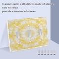 thumbnail image 4 of Switch Panel 4.48x4.56In Switch Plate Wall Panel Living Room Kitchen Bedroom Study Switch Panel Stylish Decoration Pretty Light Yellow Tie Dye, 4 of 8