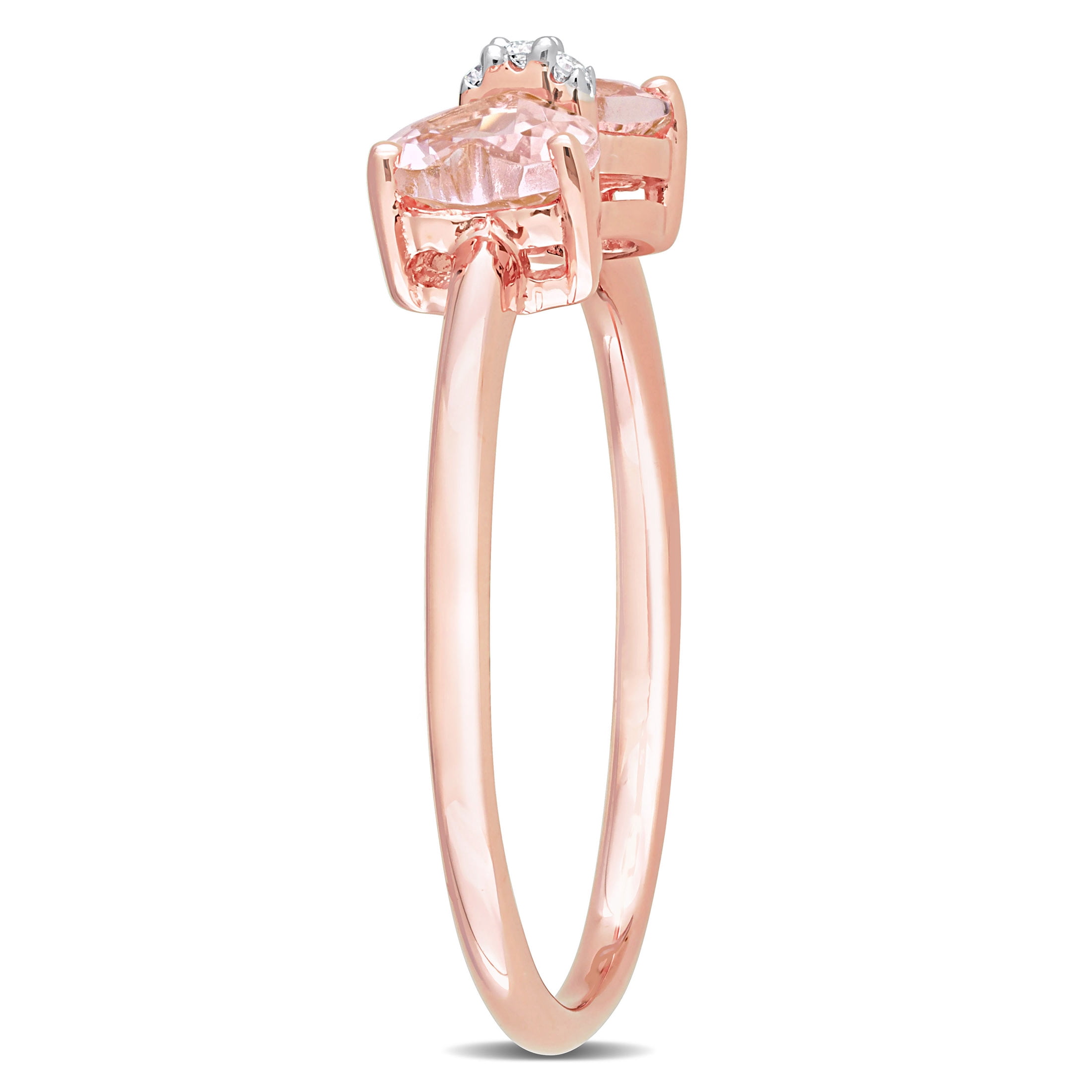 Everly Women's Morganite 10k Rose Gold Ring