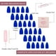 thumbnail image 4 of Set de uñas Glamnetic azul cobalto Short Almond 30 de Press On Nails, 4 of 6
