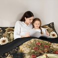 thumbnail image 5 of Castle Fairy Boys Girls Gothic Moth Twin Comforter Sets,Floral Daisy Bedding Set, 5 of 8