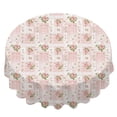 thumbnail image 2 of Pioneer Flower Floral Print Pattern Round Tablecloth 60 X 60 Inch, Wrinkle Resistant Wipeable Table Cloth for Kitchen Dining Picnic Patio Party, 2 of 6