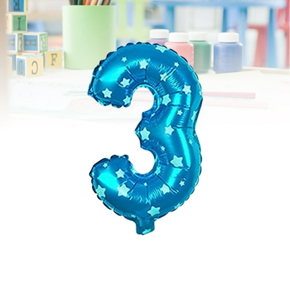 TAILTOSS Balloon Numbers 1Pack Blue Aluminium Foil for Birthday Party Supplies
