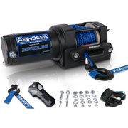 3500lbs Electric Winch 12V Winch ATV Winch Kit UTV Synthetic Rope Winch Wireless Remote Control