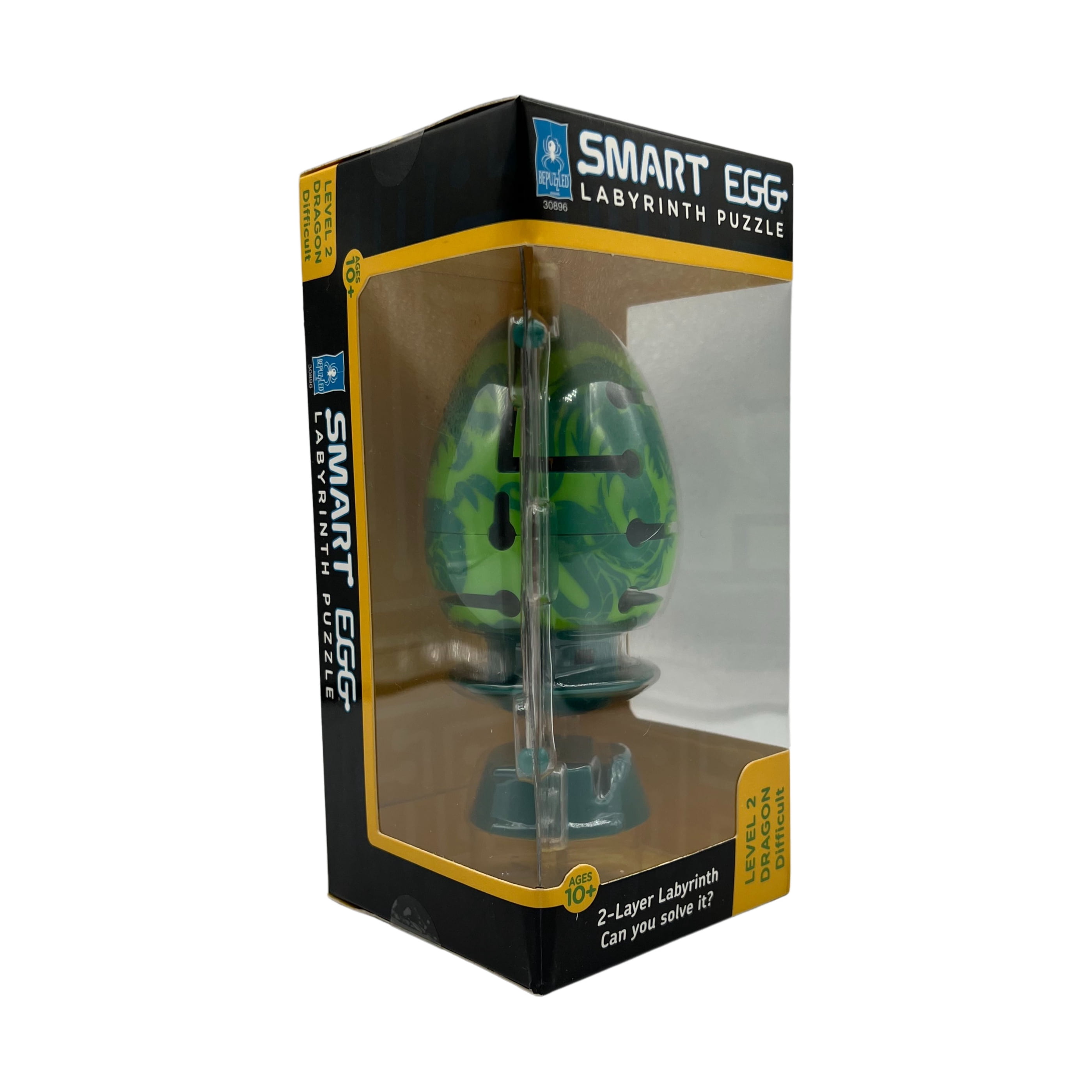 BePuzzled Smart Egg 2-Layer Labyrinth Puzzle - Green Dragon: Difficult