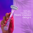 thumbnail image 2 of Venus Miami Midnight Smooth Women's Disposable Razors, 3 ct, 2 of 10
