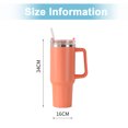 thumbnail image 2 of 1pcs Portable Thermal Mug Stainless Steel Straw Mug Car Portable Thermal Mug, 2 of 6