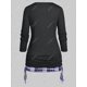 thumbnail image 4 of Camiseta Estampado a Cuadros Tamaño Plus Rosegal Camisetas tallas grandes, 4 of 5