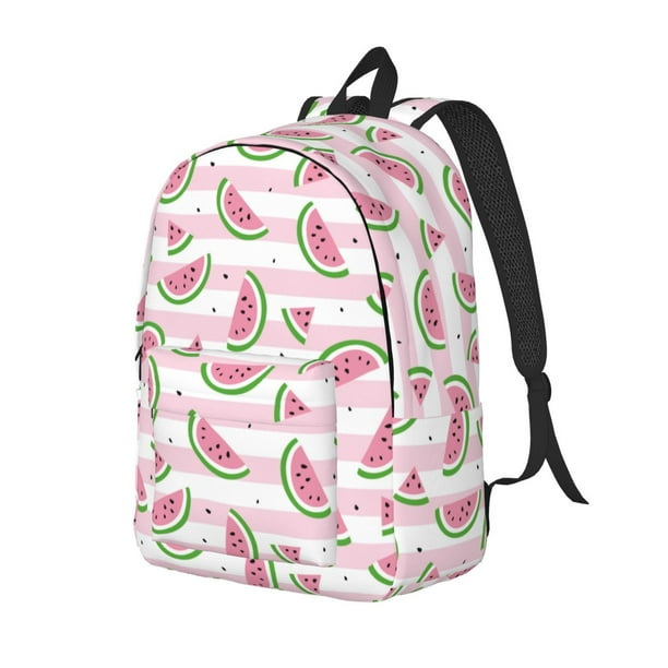 Fotbe Watermelon Mochila de Lona con Estampado, Mochila Duradera, Mochila Versátil de Alta Calidad, Mochila Compacta Vintage-Small
