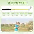 thumbnail image 3 of Ultimate Junior #7 Iron for Kids with Fiberglass Shaft & Headcover Junior Practice Golf Club Yellow, 3 of 10