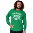 thumbnail image 5 of St Paddys Half Irish 100% Trouble Long Sleeve TShirt Men Women Brisco Brands S, 5 of 6