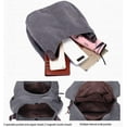 thumbnail image 5 of Women Canvas Hobo Purse Multi Pocket Handbags Shoulder Bags Totes Purses, 5 of 7