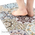 thumbnail image 4 of 2Pcs Kitchen Rugs, Cushioned Anti Fatigue Kitchen Mat PVC Non Slip Waterproof Runner Comfort Standing Floor Carpet Set for Sink, Laundry 17"x48"+17"x28", 4 of 6