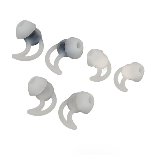 3 Pares de Ganchos de Silicona parauriculares, 3 Pares de Puntas de Silicona de Repuesto S/M/L, Almohadillas de Silicona Suaves y Cómodas paraeuriculares QC20 QC30 IE2 IE3