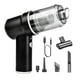 thumbnail image 3 of Aspiradora de mano inalámbrica para coche pequeño, portátil, 120W, 40000R, con accesorios, potencia de succión de 8000PA para teclado y ordenador Negro, 3 of 8