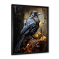 thumbnail image 5 of Designart "Dark Shadows Bring Mysterious Mood" Animals Bird Picture Framed Wall Art Living Room, 5 of 5