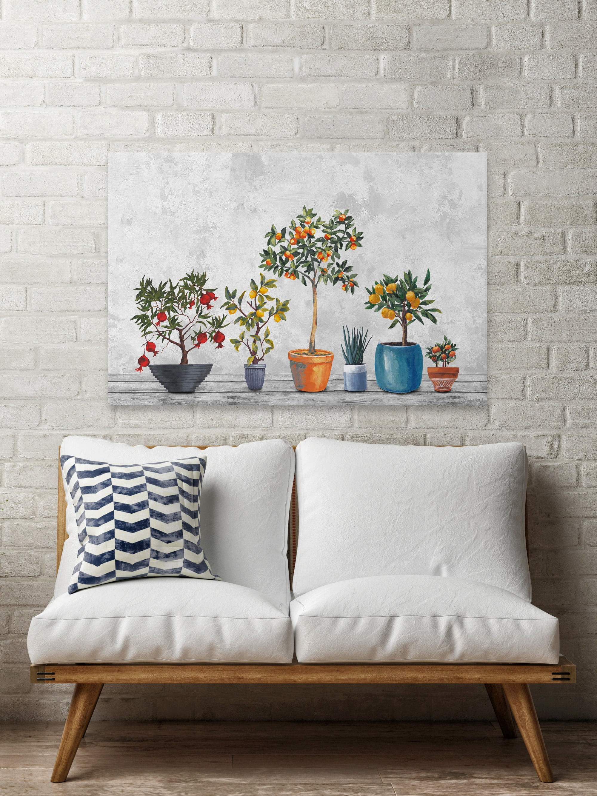 Marmont Hill Vibrant Plant Colors Canvas Wall Art, 16" x 24"
