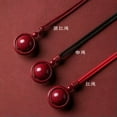 thumbnail image 3 of HOOUN Ring Bead Cinnabar Necklace Pendant Lucky Jewelry Talisman Amulet Jewelry-with Coffee Rope, 3 of 7