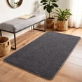 thumbnail image 2 of 2x4 Area Rugs For Living Room  Soft Modern Memory Foam Bedroom Rug Washable Indoor Low Pile Minimalist Non Slip Carpet Dorm Home Decor Dark Grey, 2 of 7