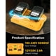 thumbnail image 2 of Cargador de batería Aoasur DCB102 para Dewalt 20V 6.0Ah, paquete de 2, 2 of 7