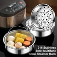 thumbnail image 3 of 316 Stainless Steel Steaming Basket Steamers Insert for Cooking Vegetables Meats Multifunctional Steam Pots Rack, 3 of 8