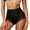 Black, variant on Women's High Waist Tummy Control Shapewear Thong, Lace Trim Butt Lifting Compression Briefs, Slimming Mid Rise Cincher Underwear(Black/M)