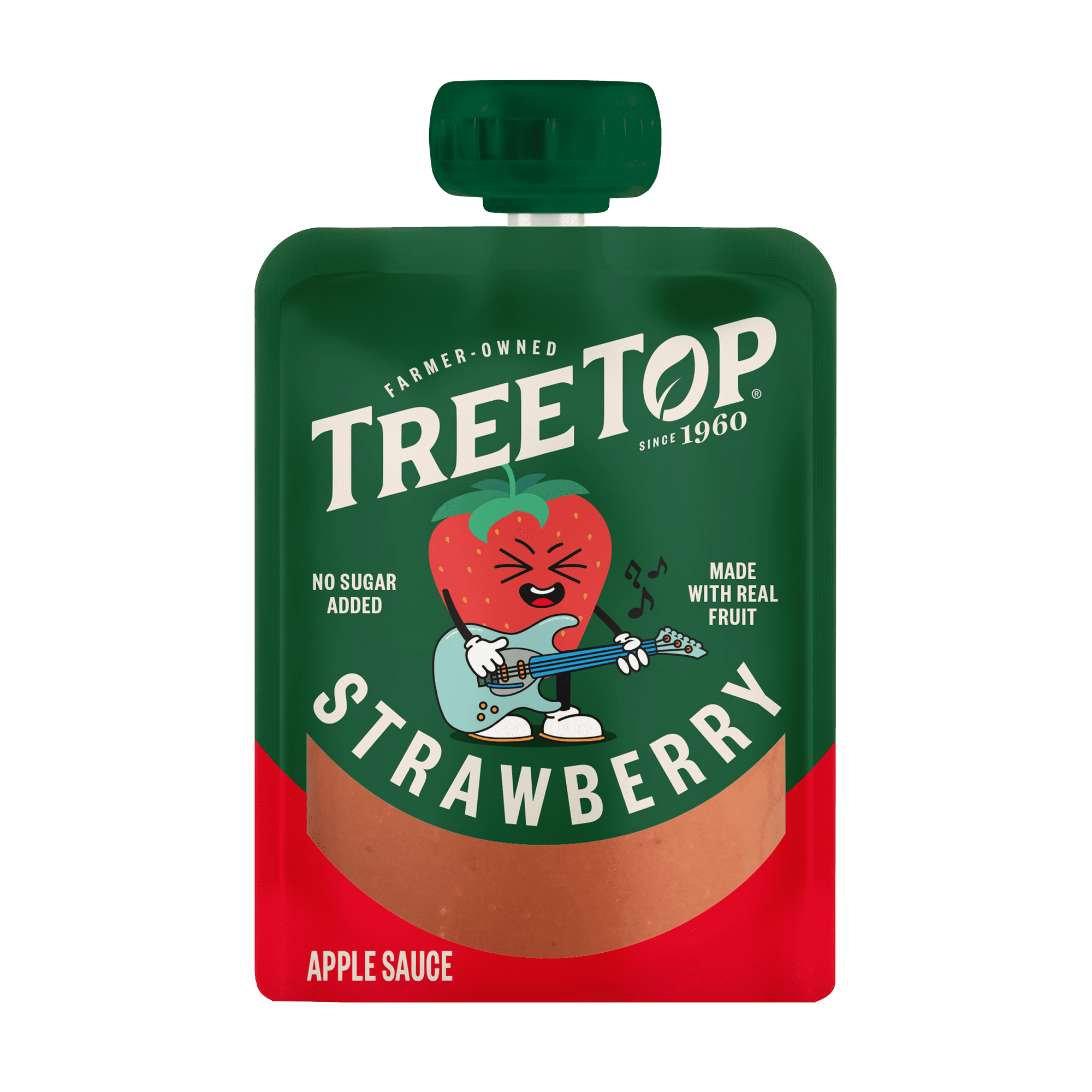 Tree Top Strawberry Apple Sauce Pouches, 3.2 oz, 40 Count