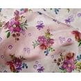 thumbnail image 4 of oneOone Silk Tabby Fabric Watercolor Leaves & Flower Floral Print Fabric BTY 42 Inch Wide, 4 of 4