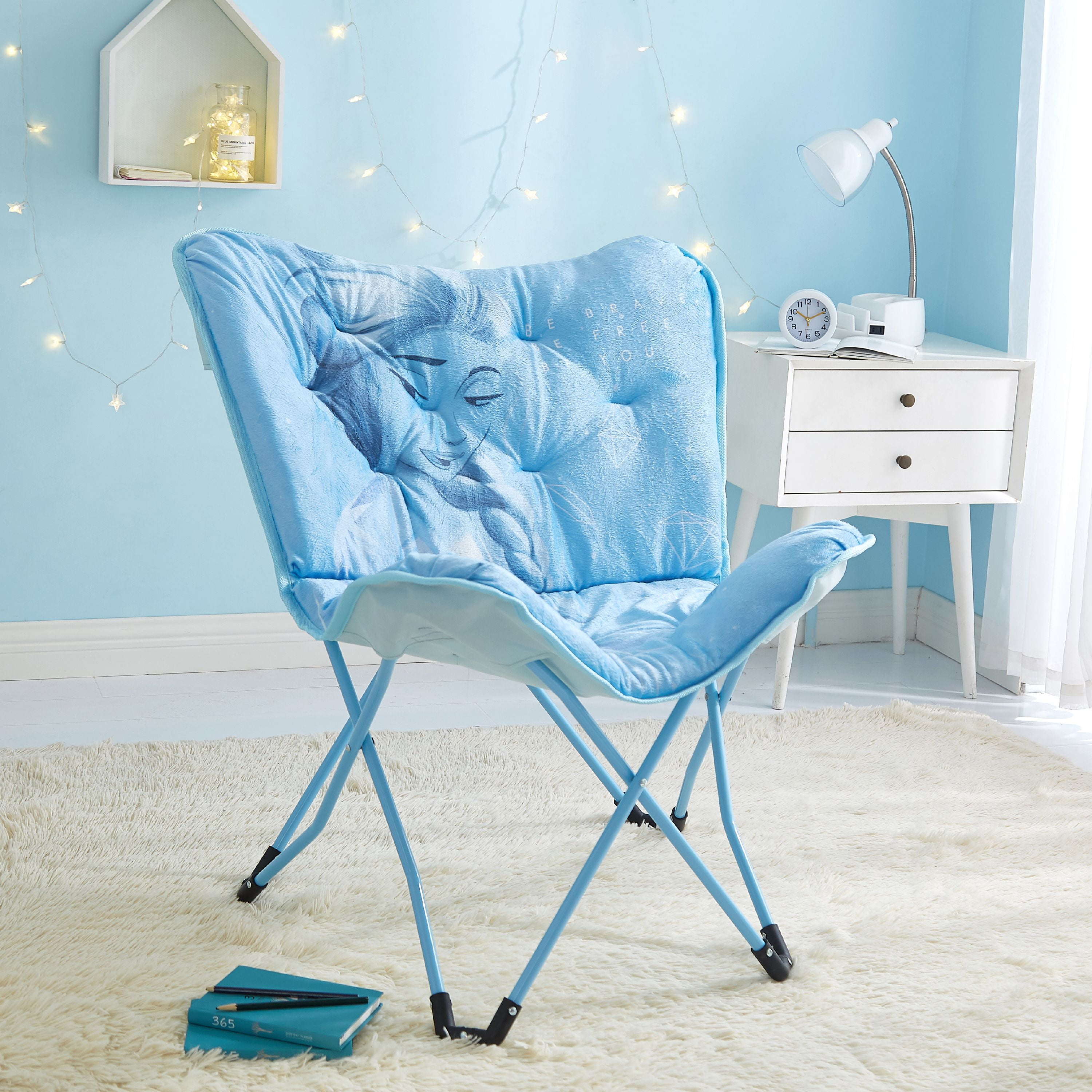 Blue butterfly online chair