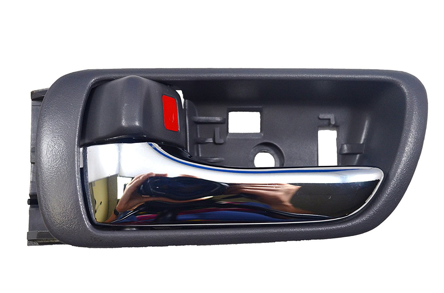 Inside Interior Inner Door Handle PT Auto Warehouse TO-2469MG-LH Driver Side Gray Housing with Chrome Lever 