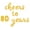 Gold, variant on Cursive Script Letter Balloons - CHEERS TO 80 YEARS 16" Inch Alphabet Letters Foil Mylar Balloon 80th Birthday or Anniversary Party Banner (Gold)