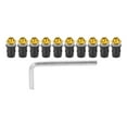thumbnail image 1 of Fairing Screen , Windshield Screw Kit Functional With Wrench For Motorcycle Red,Black,Golden, 1 of 8