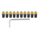 thumbnail image 5 of Kit de tornillos universales para parabrisas de motocicleta M5x16mm/0,6 pulgadas, 10 Uds., con llave dorada, 5 of 5