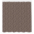 thumbnail image 2 of Ambesonne Abstract Shower Curtain, Diamond Graphic, 69"Wx84"L, Dark Taupe Tan and Cocoa, 2 of 4