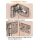 thumbnail image 5 of Cerradura de Cierre de Puerta Pesada de Acero Inoxidable de 5'' a 90 Grados, Plata, 5 of 5