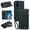 Green, variant on PU Leather Wallet Case for Samsung Galaxy S26 FE 5G 6.7",9-Card Holder, Zipper Bills Slot, Magnetic Shoulder Strap & Wristlet Cover,Black,For Galaxy S26 FE 5G