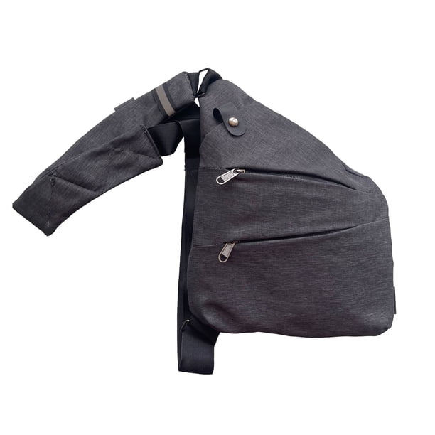 Bolso bandolera de nailon para el hombro derecho, bolso bandolera ligero, sencillo y de gran capacidad para hombre, bolso bandolera informal y ajustado