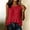 Red, variant on Jerdar Womens Sleeveless Pullover Summer Crew Neck Tank Top Babydoll Peplum Ruffle Ribbed Knit Casual Sweater Vest L