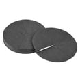 thumbnail image 1 of Unique Bargains 5.4' Round Nonwoven Tree Mulch Ring Mat Cover Plant Barrier, Black 12 Pack, 1 of 1