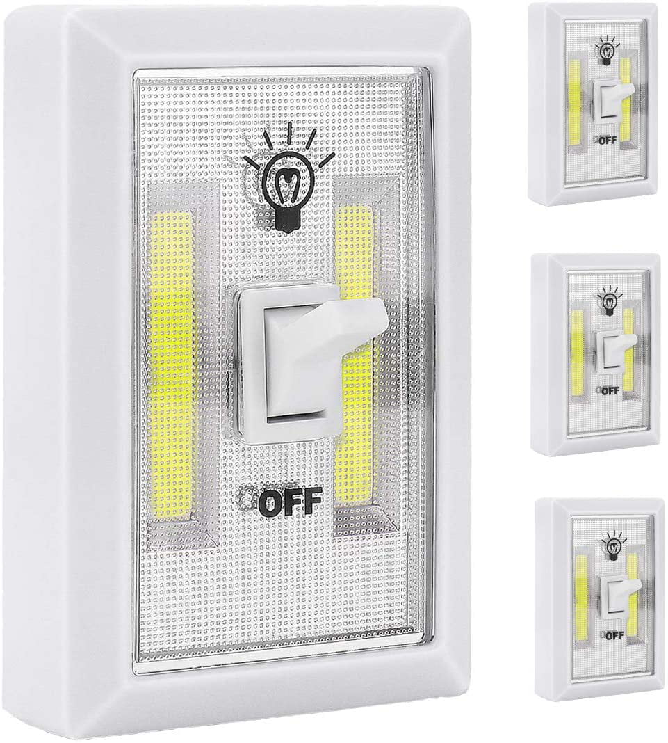 1 Cob Touch Wall Light Switch Wireless Closet Night Lights Multi Use Premium LED 
